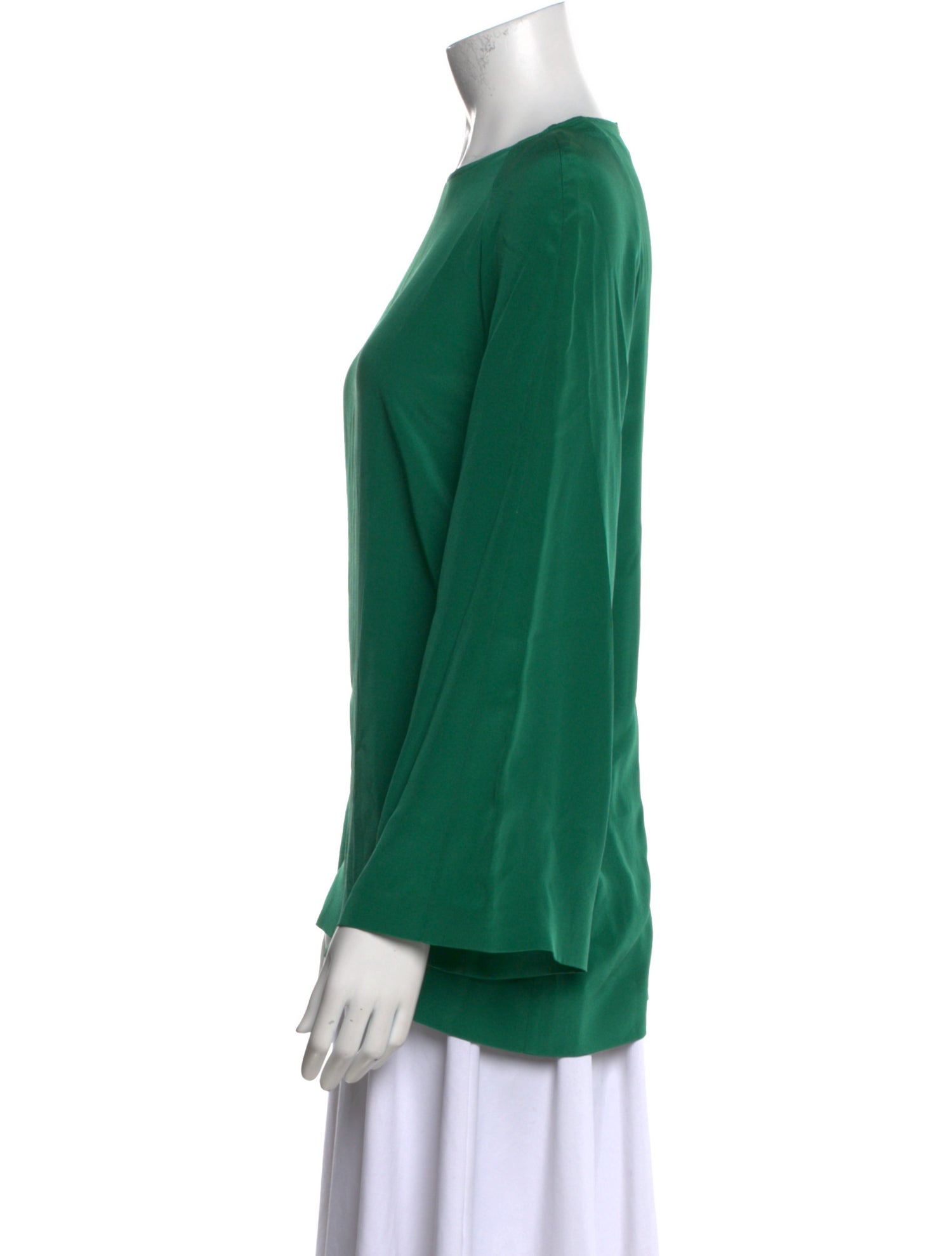 Vanessa Seward Silk Crew Neck Blouse