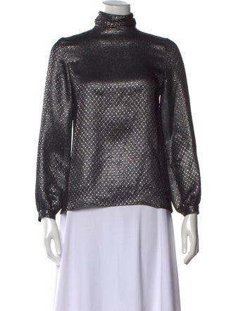 Vanessa Seward Silk Turtleneck Sweatshirt