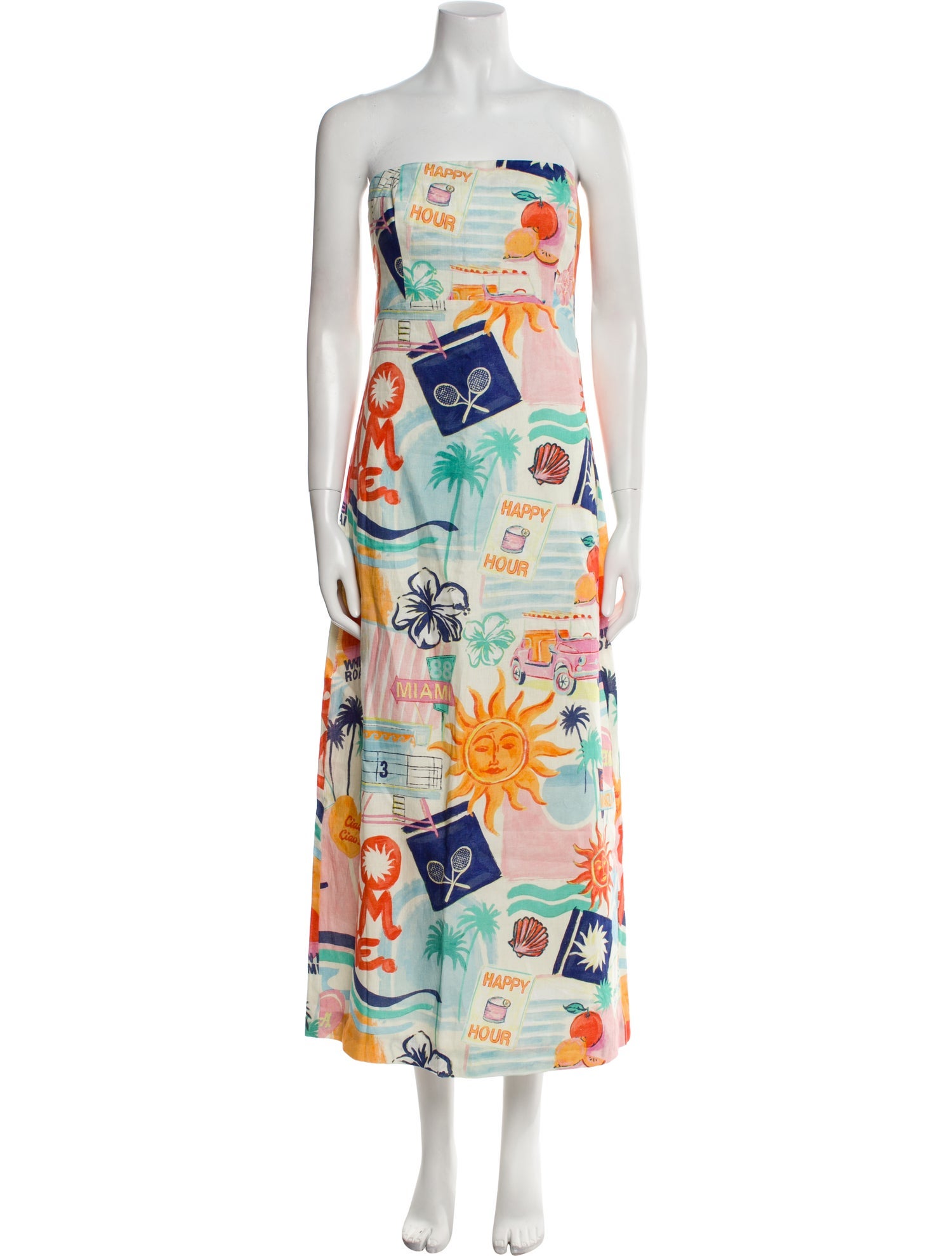 Roame Linen Midi Length Dress w/ Tags