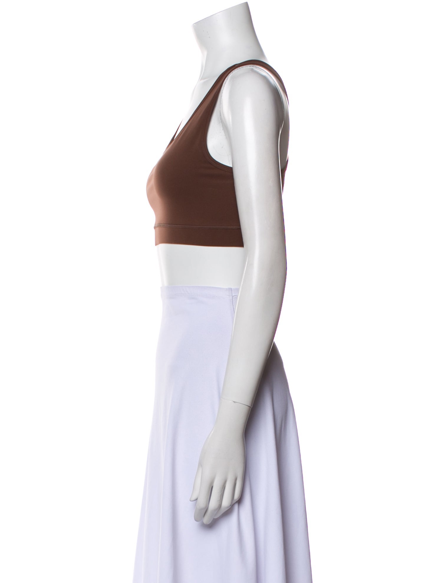 Literary Sport Scoop Neck Sleeveless Crop Top