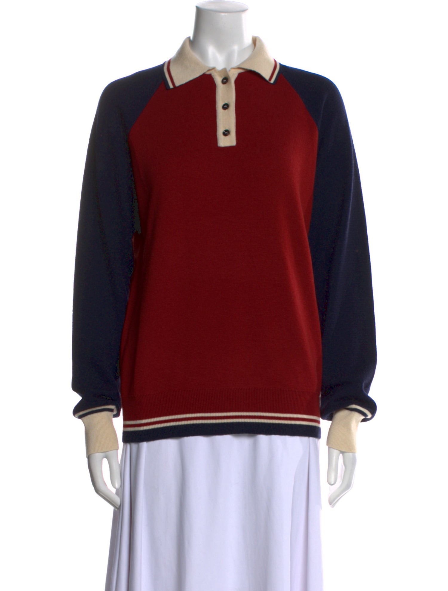 Amiya Wool Colorblock Pattern Sweater w/ Tags