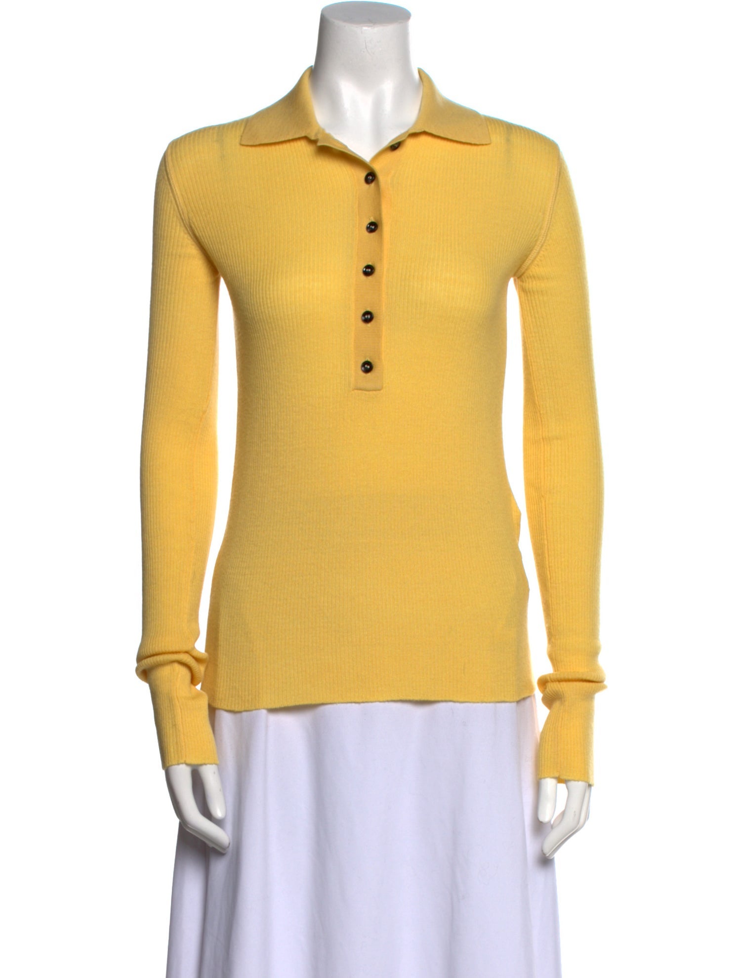 Amiya Wool Long Sleeve Polo w/ Tags