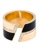 Jennifer DeMoro 18K Enamel & Diamond Split Ring