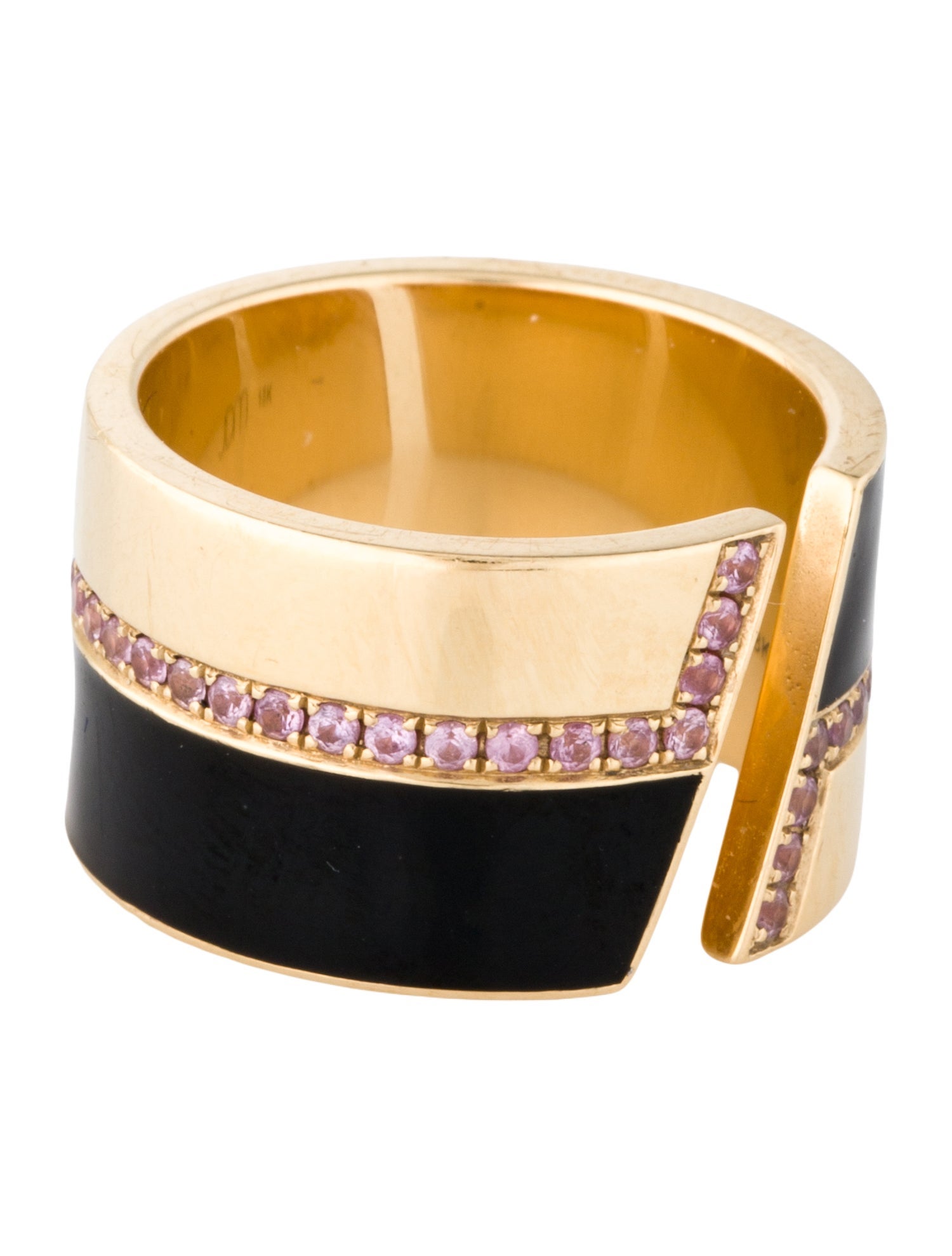 Jennifer DeMoro 18K Sapphire Split Cigar Band