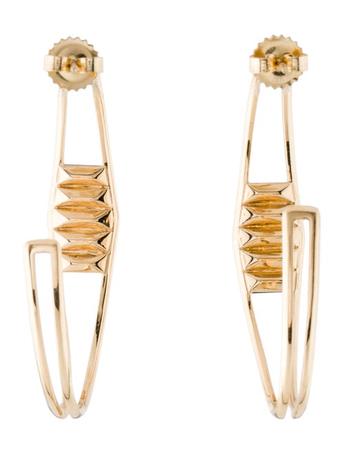 Jennifer DeMoro 18K Tourmaline & Topaz Sundown Hoop Earrings