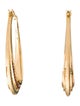 Jennifer DeMoro 18K Sapphire, Amethyst, & Topaz Long Stardust Hoop Earrings