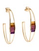 Jennifer DeMoro 18K Sapphire Sundown Hoop Earrings