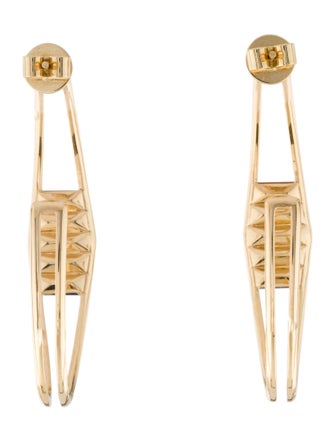 Jennifer DeMoro 18K Sapphire Sundown Hoop Earrings