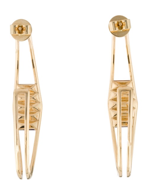 Jennifer DeMoro 18K Sapphire Sundown Hoop Earrings