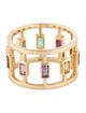 Jennifer DeMoro 14K Multi-stone Open Bar Wide Band