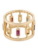 Jennifer DeMoro 14K Multi-stone Open Bar Wide Band