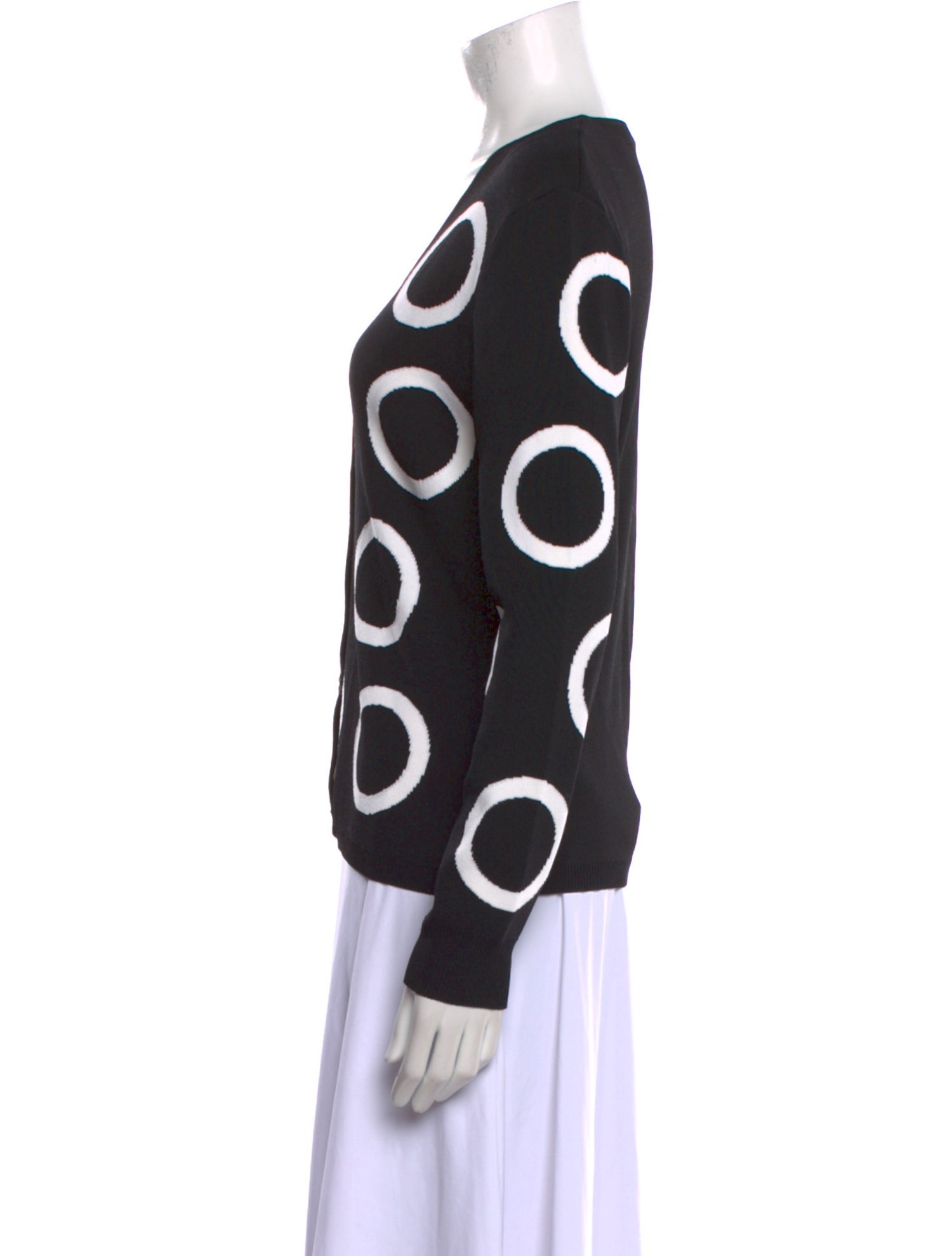 Venini Printed V-Neck Sweater