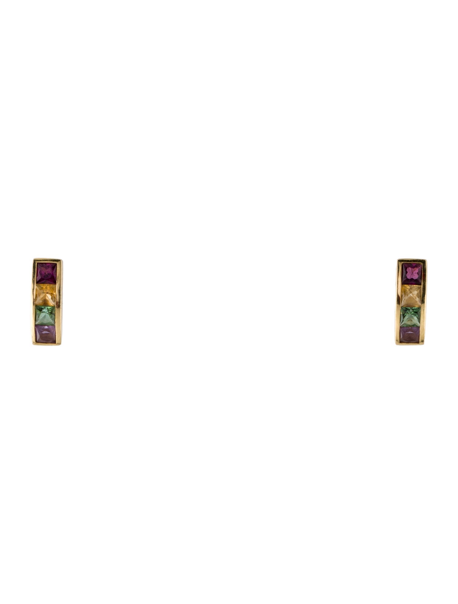 Vianna Brasil 18K Multistone Stud Earrings