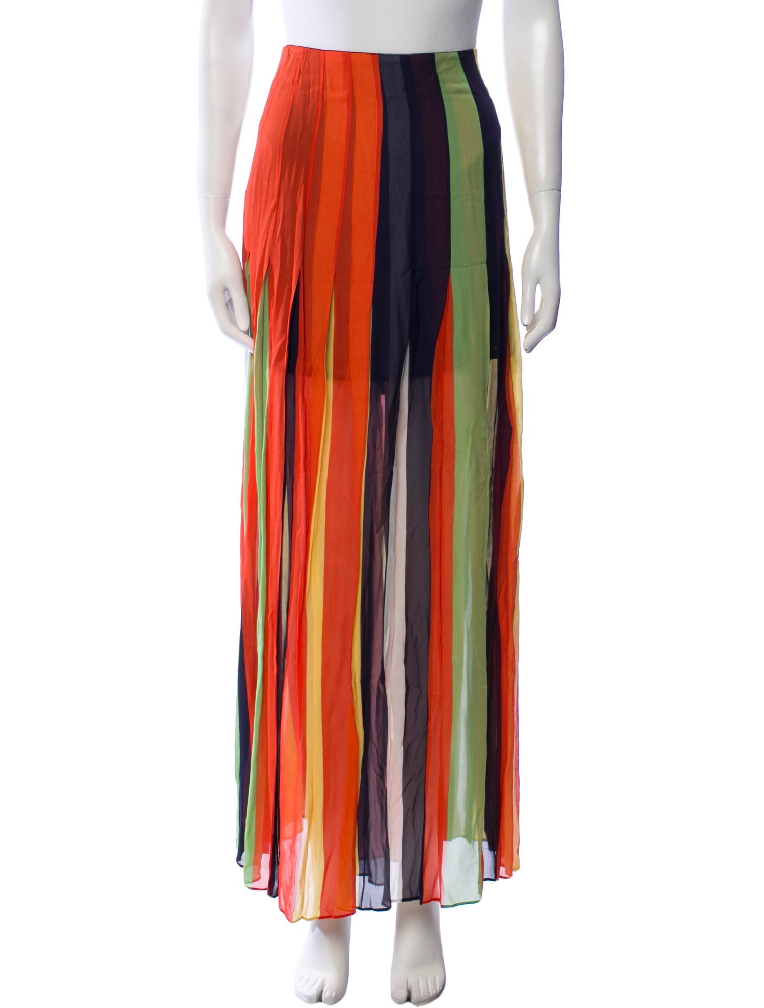 Christopher John Rogers x J.Crew Striped Midi Length Skirt w/ Tags