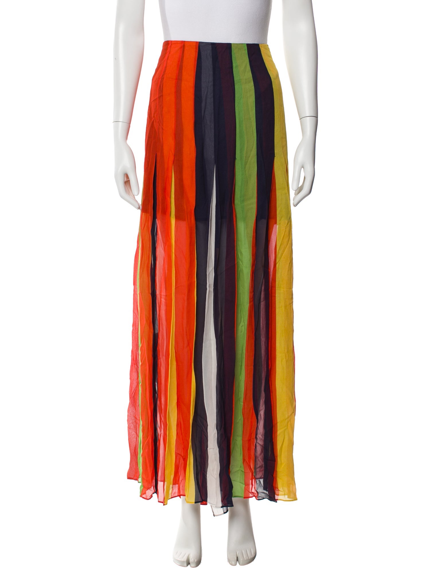Christopher John Rogers x J.Crew Striped Long Skirt