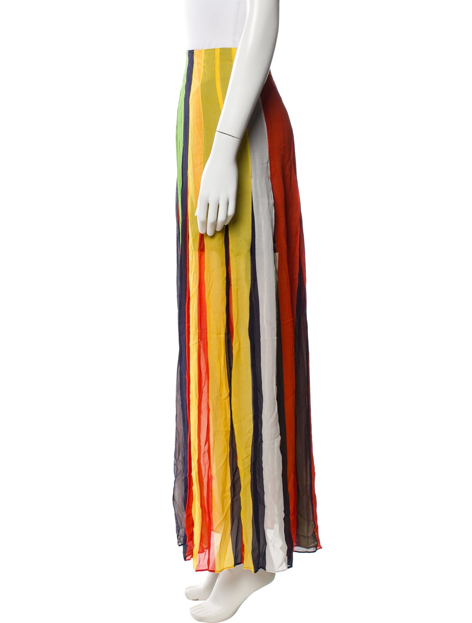 Christopher John Rogers x J.Crew Striped Long Skirt