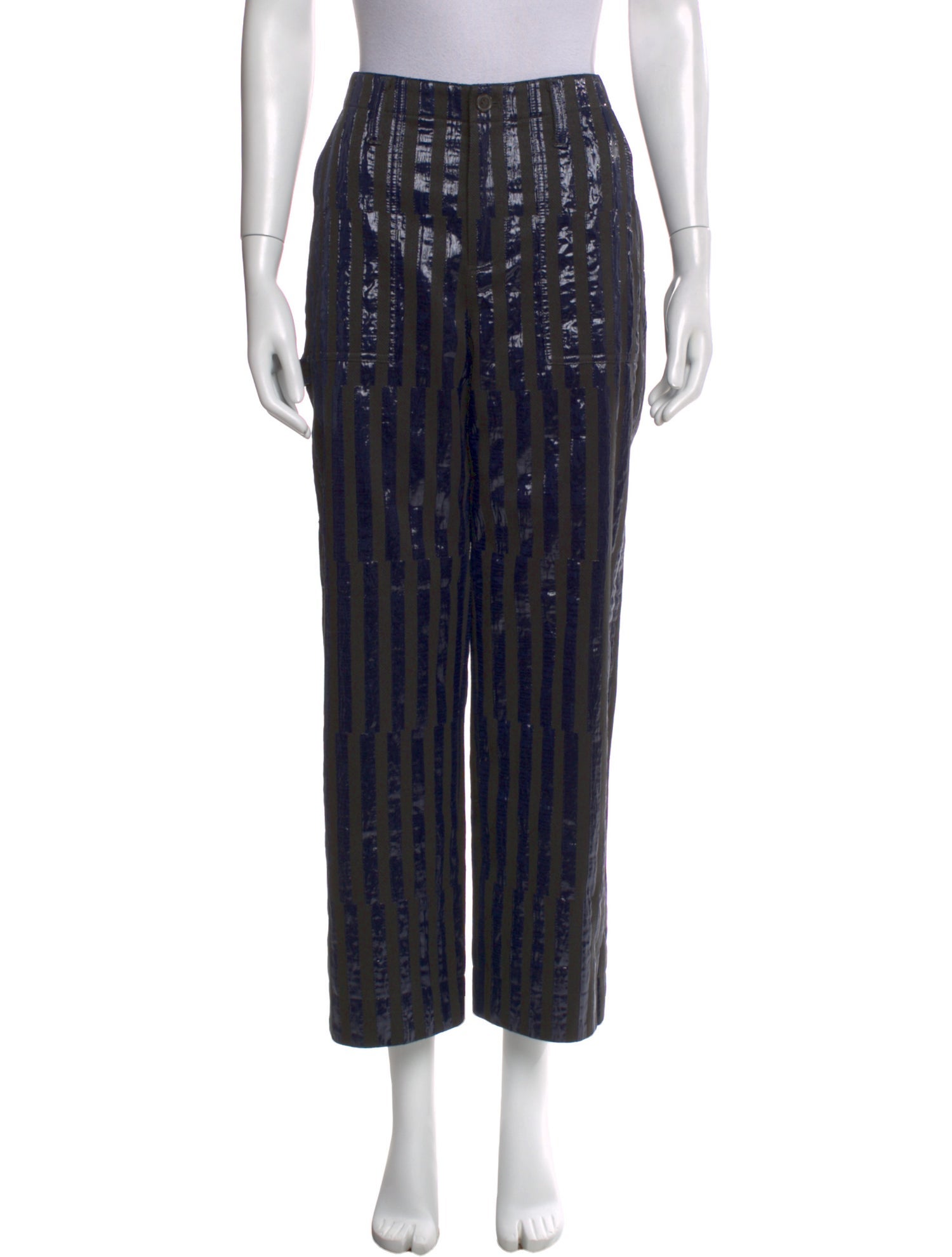Christopher John Rogers x J.Crew Striped Wide Leg Pants