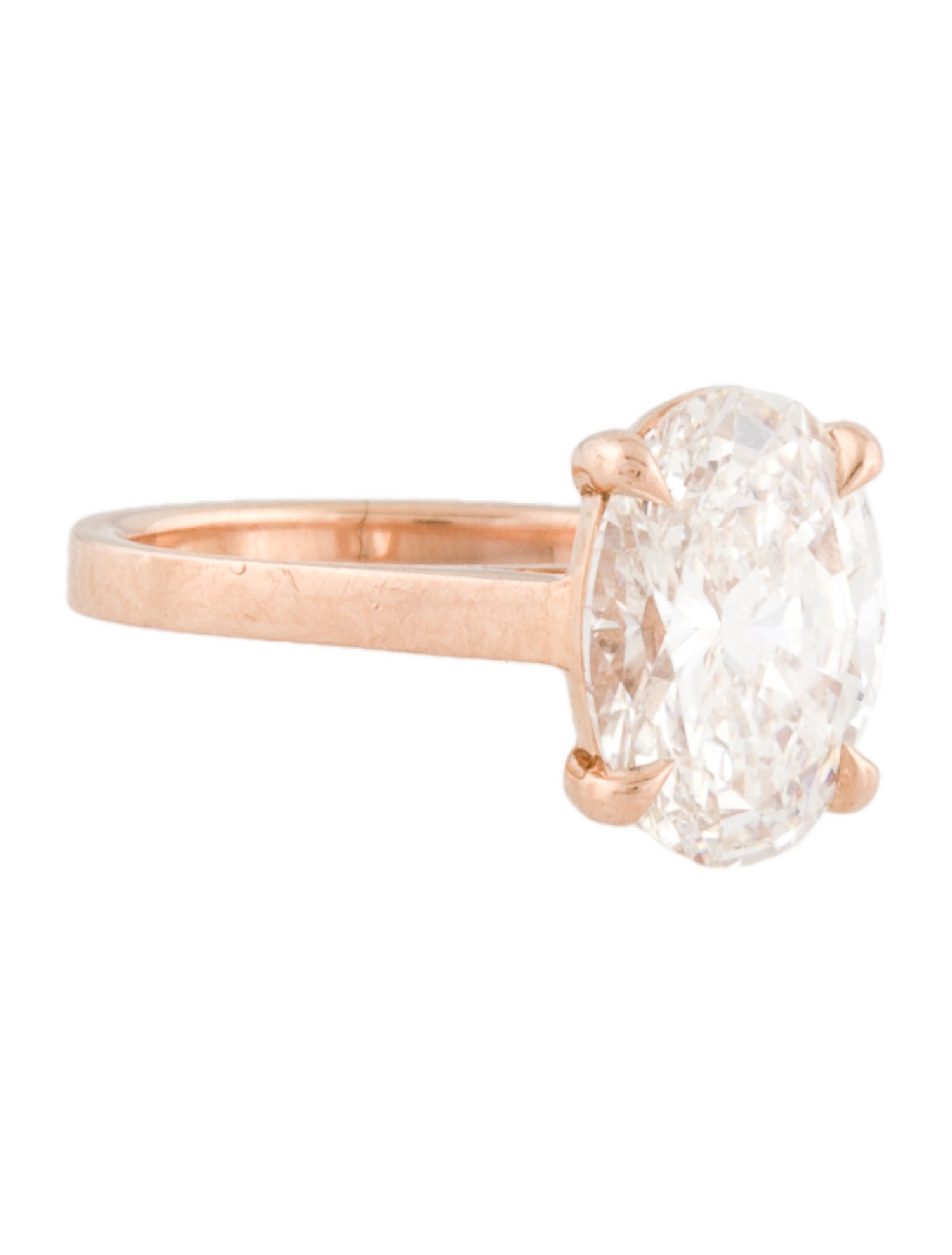 VRAI 14K 2.61ct LabGrown Diamond Cathedral Engagement Ring 14K Rose
