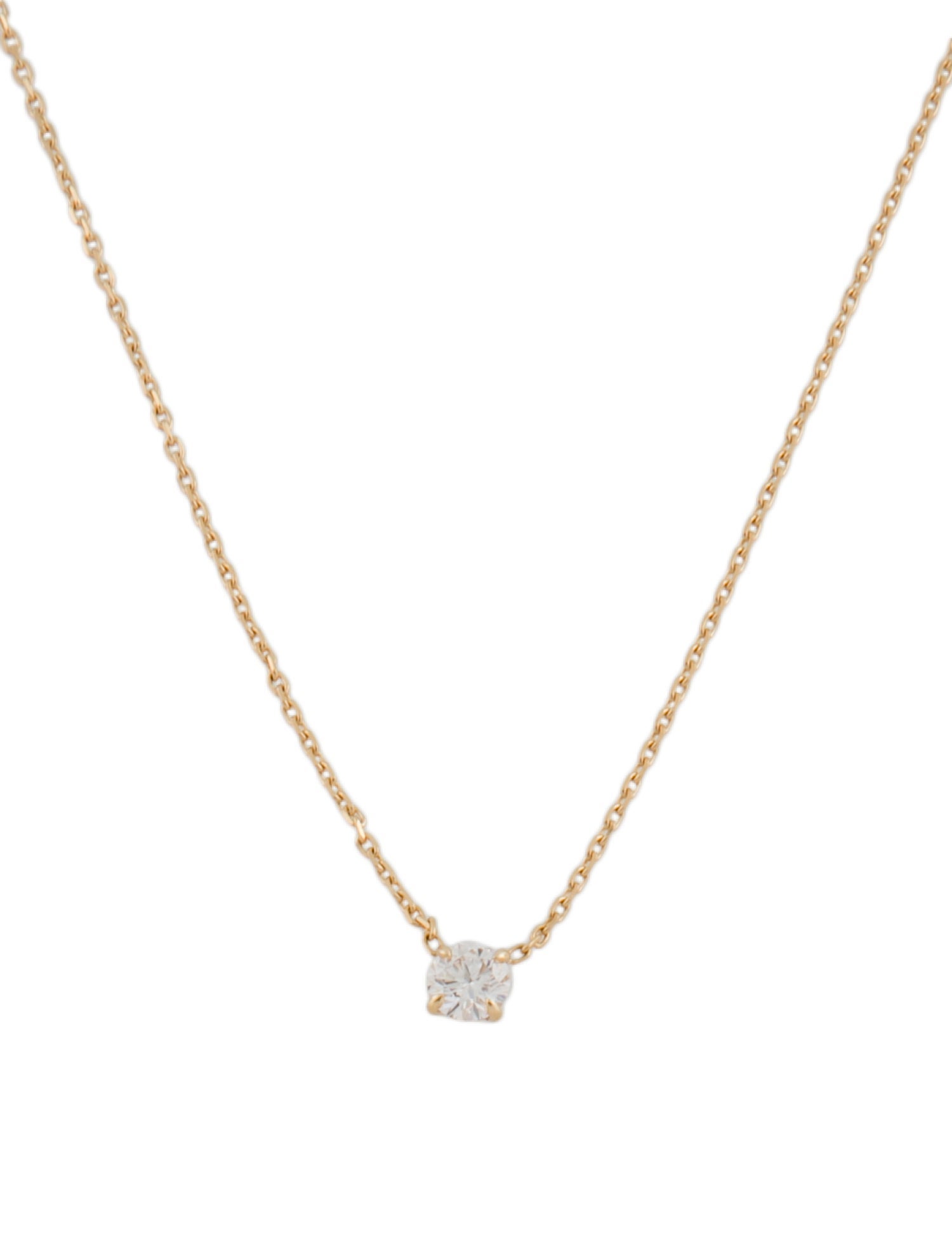 VRAI 14K Lab-Grown Diamond Solitaire Pendant Necklace