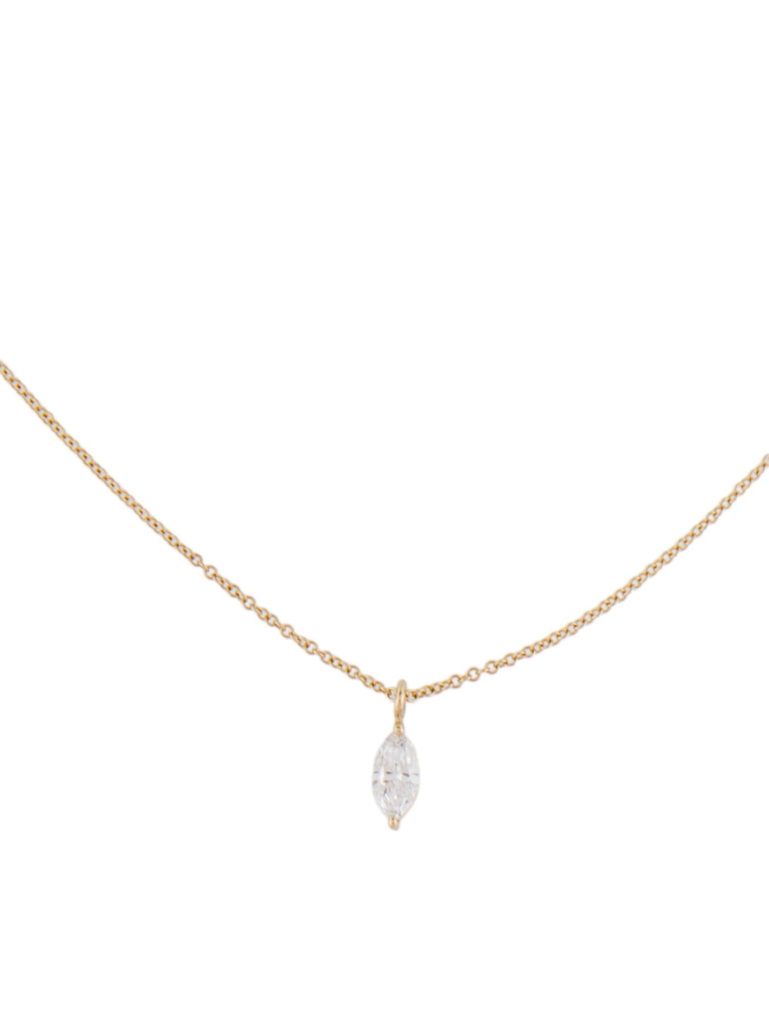 VRAI 14K Diamond Solitaire Pendant Necklace