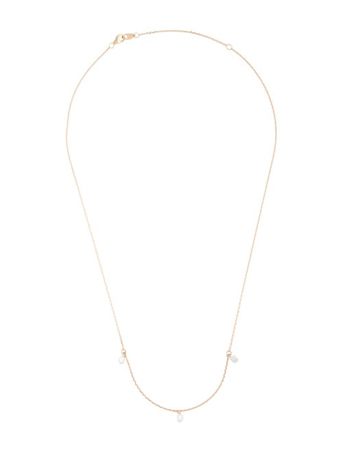 VRAI 14K Diamond Floating Station Necklace