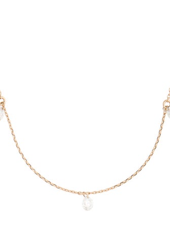 VRAI 14K Diamond Floating Station Necklace