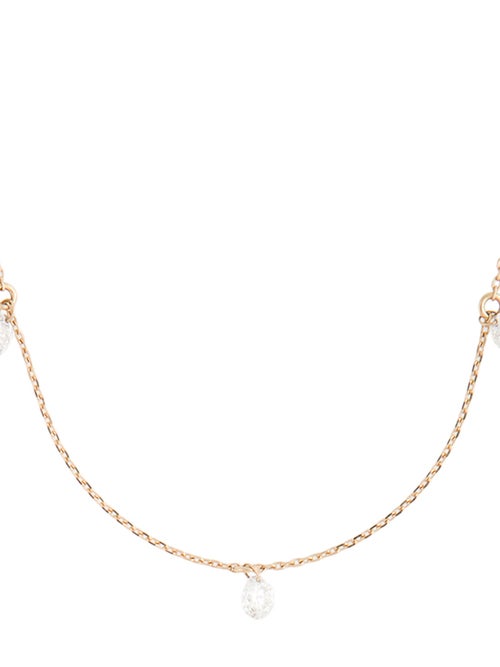 VRAI 14K Diamond Floating Station Necklace