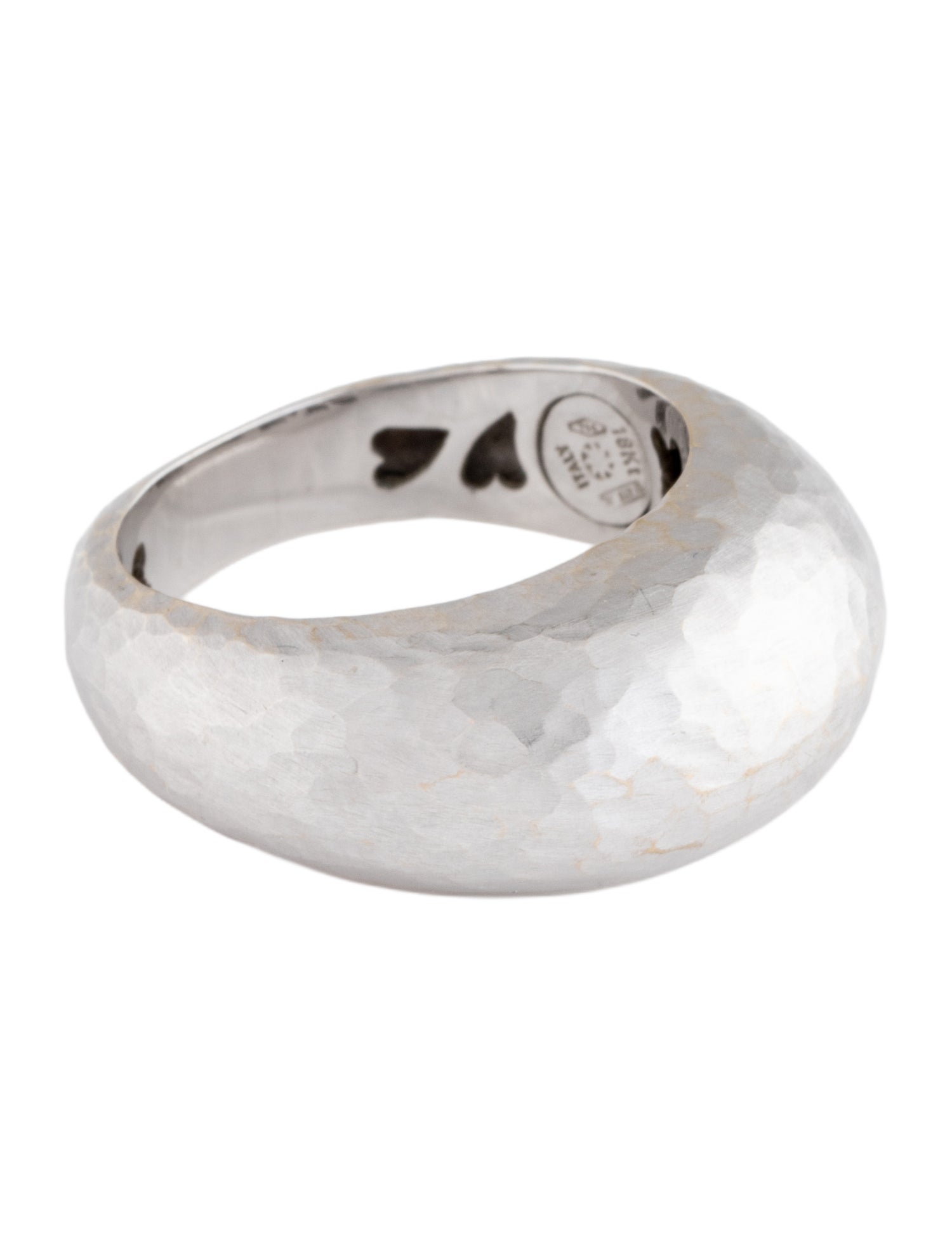 Vendorafa 18K Hammered Dome Ring