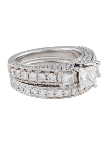 Vera Wang Love Wedding Set 14K 2.87ctw Diamond & Sapphire 6