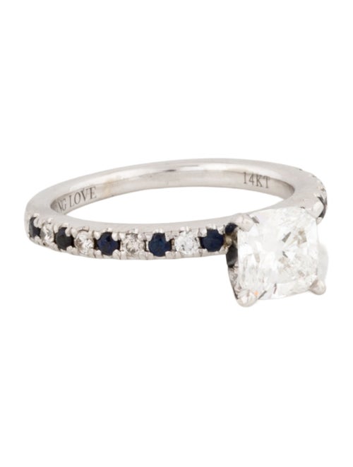 Vera Wang Love 1.05ct Lab-Grown Diamond & Sapphire Engagement Ring