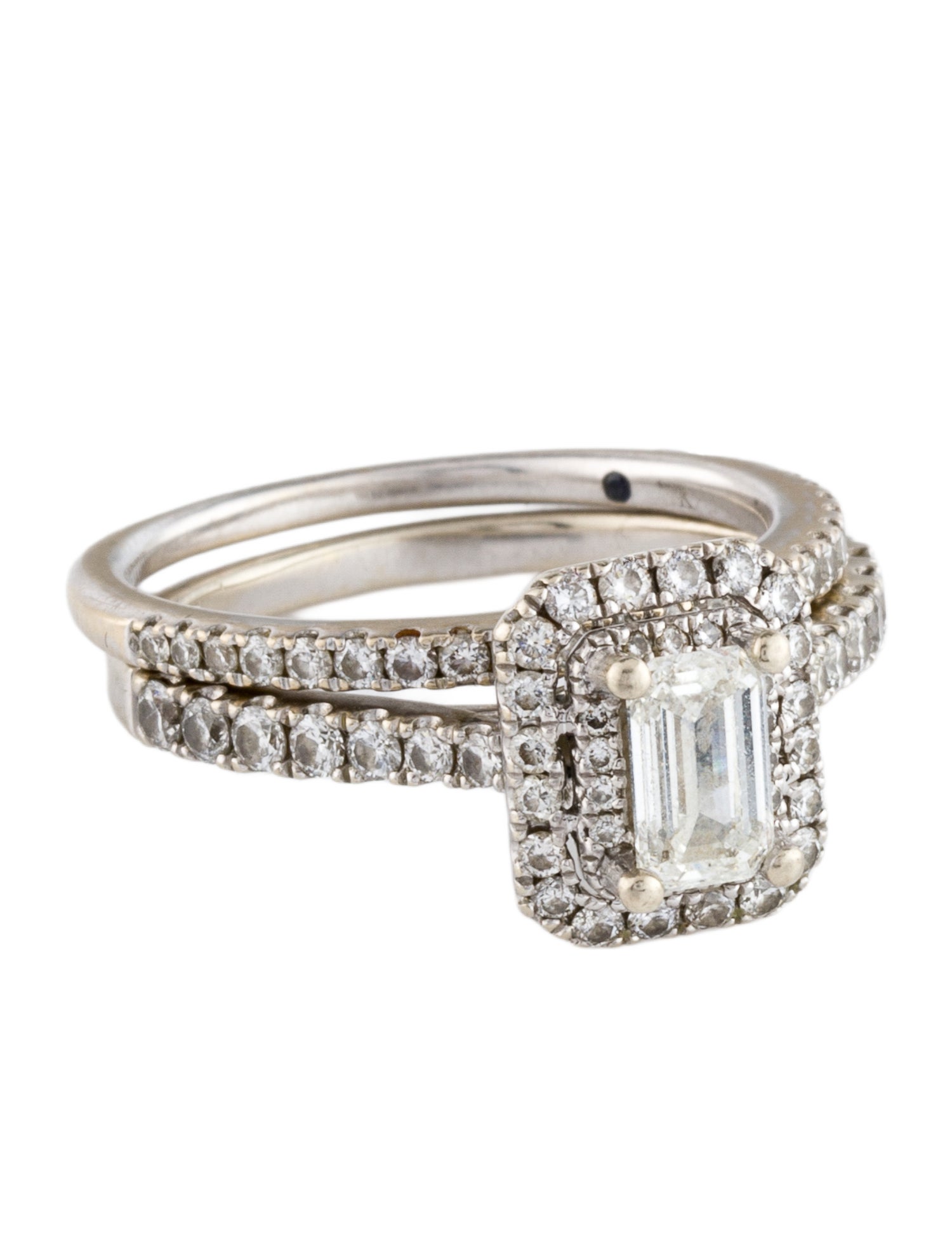 Vera Wang Love 14K 1.28ctw Diamond Love Wedding Ring Set