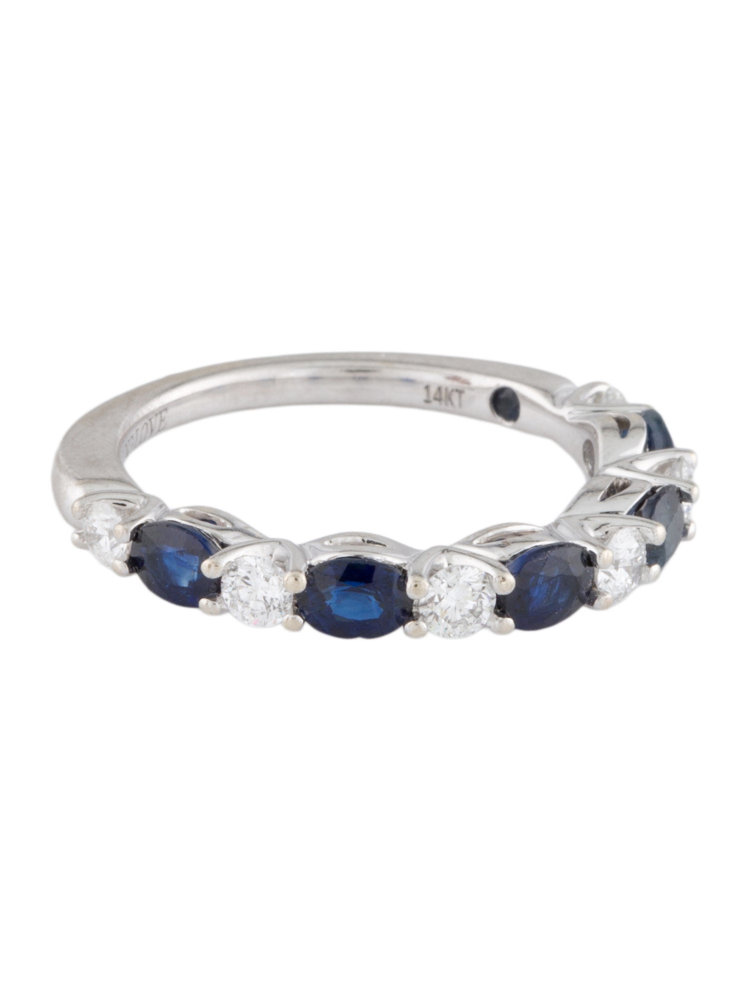 Vera Wang Love 14K Sapphire & Diamond Band