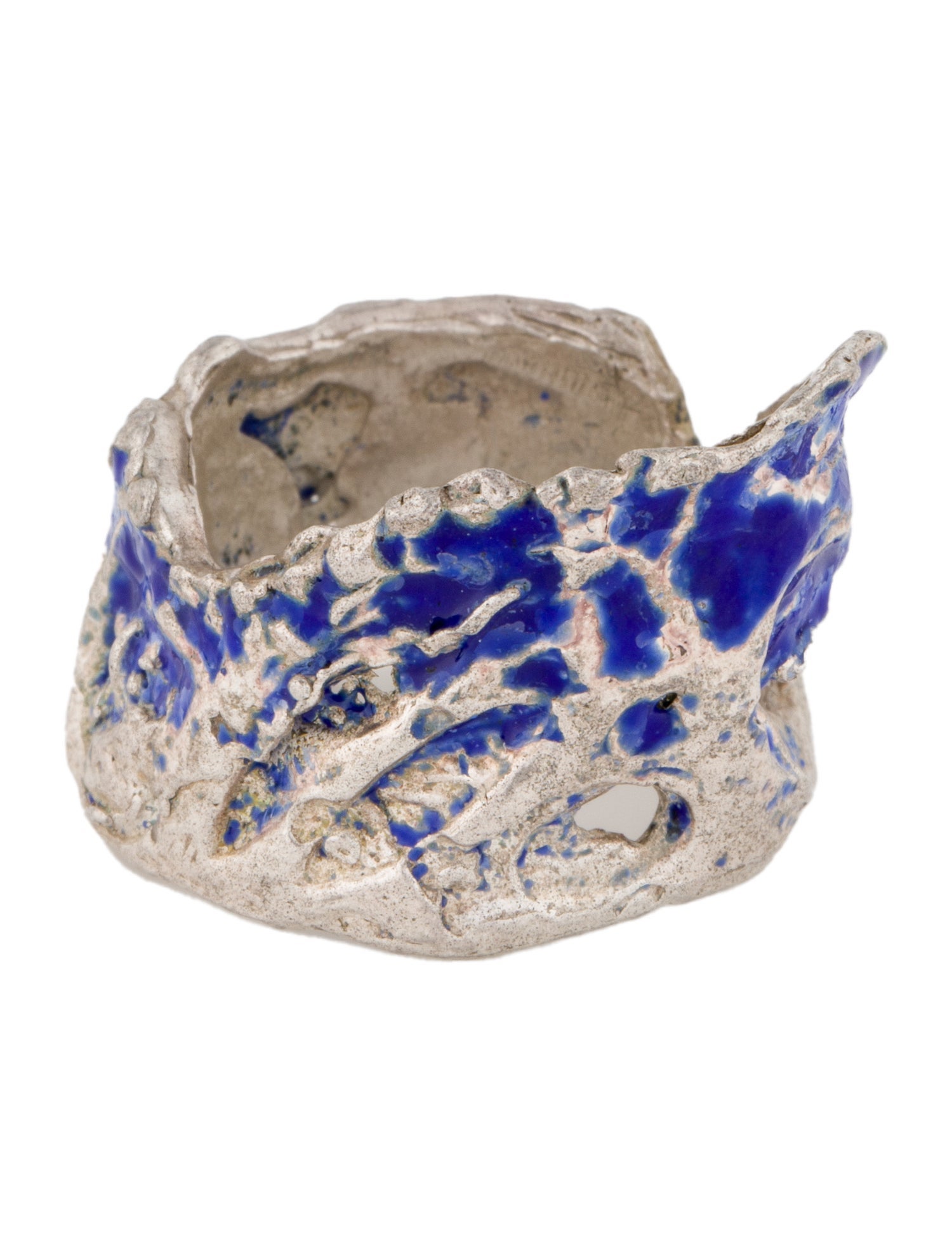 Loveness Lee Enamel Organic Band Ring