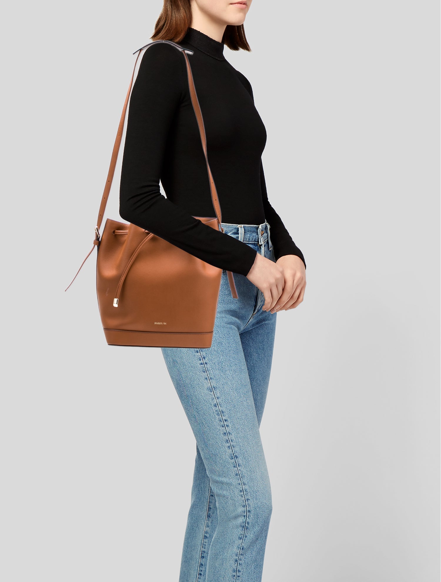 Paris 64 Leather Bucket Bag