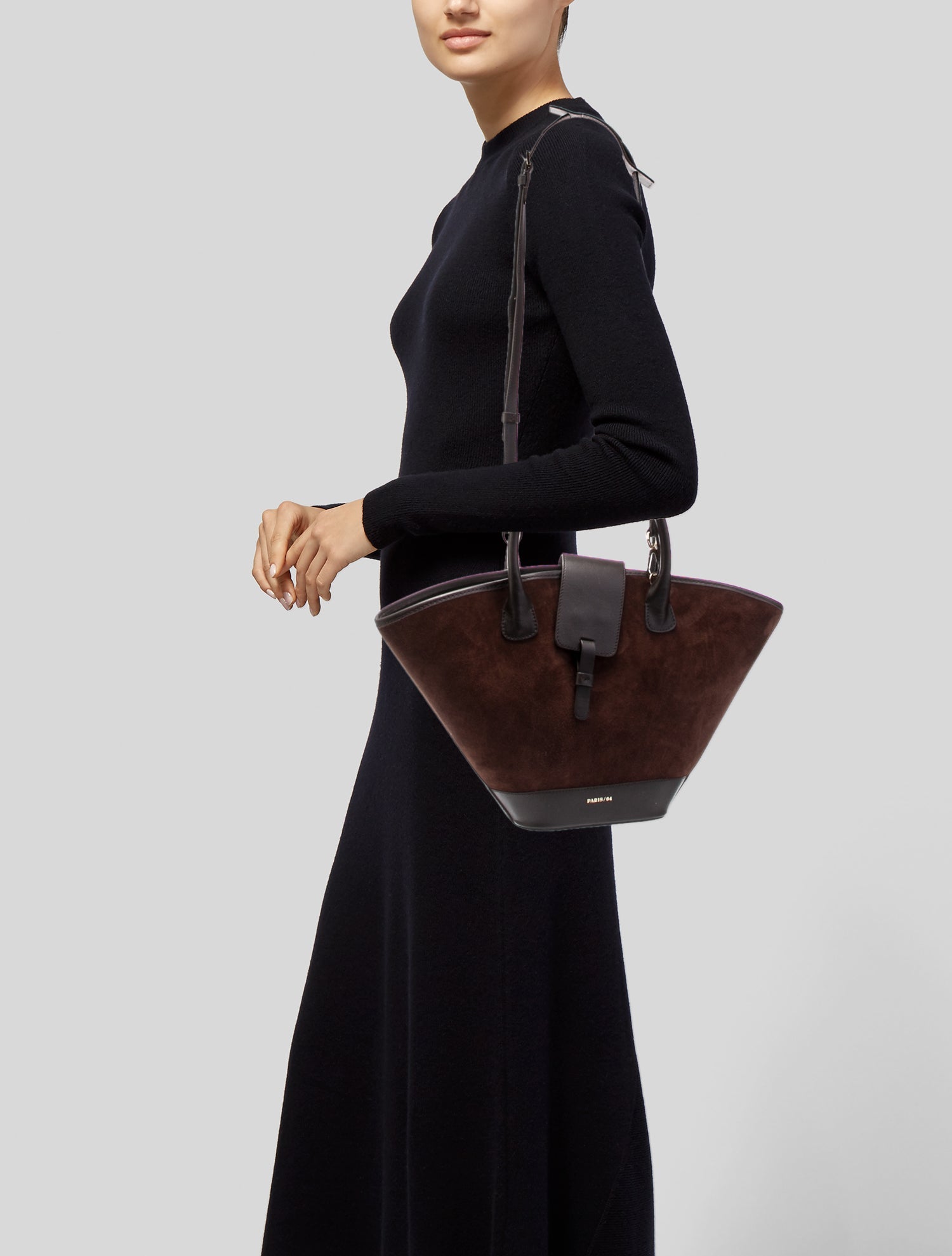 Paris 64 Suede Shoulder Bag