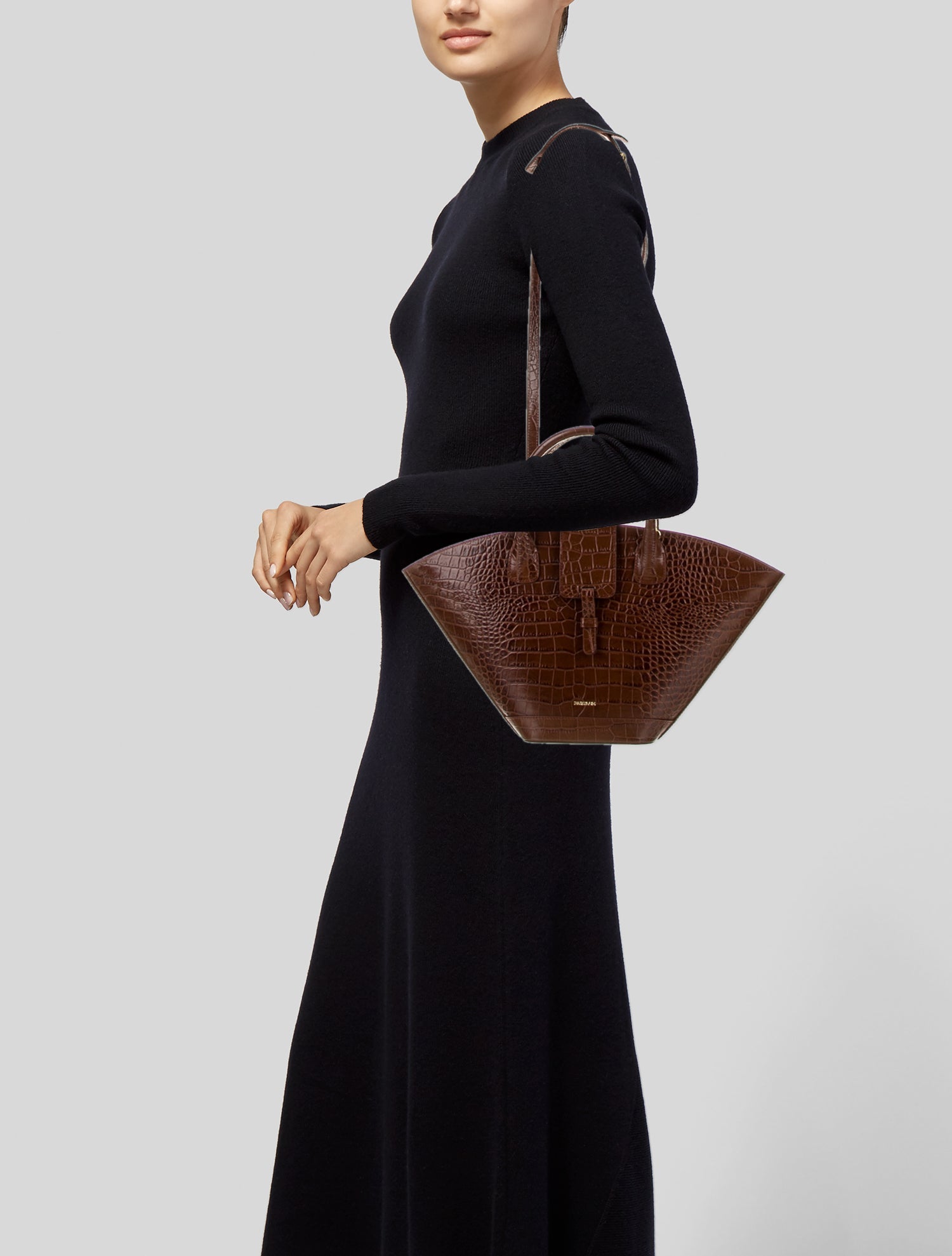 Paris 64 Embossed Leather Shoulder Bag