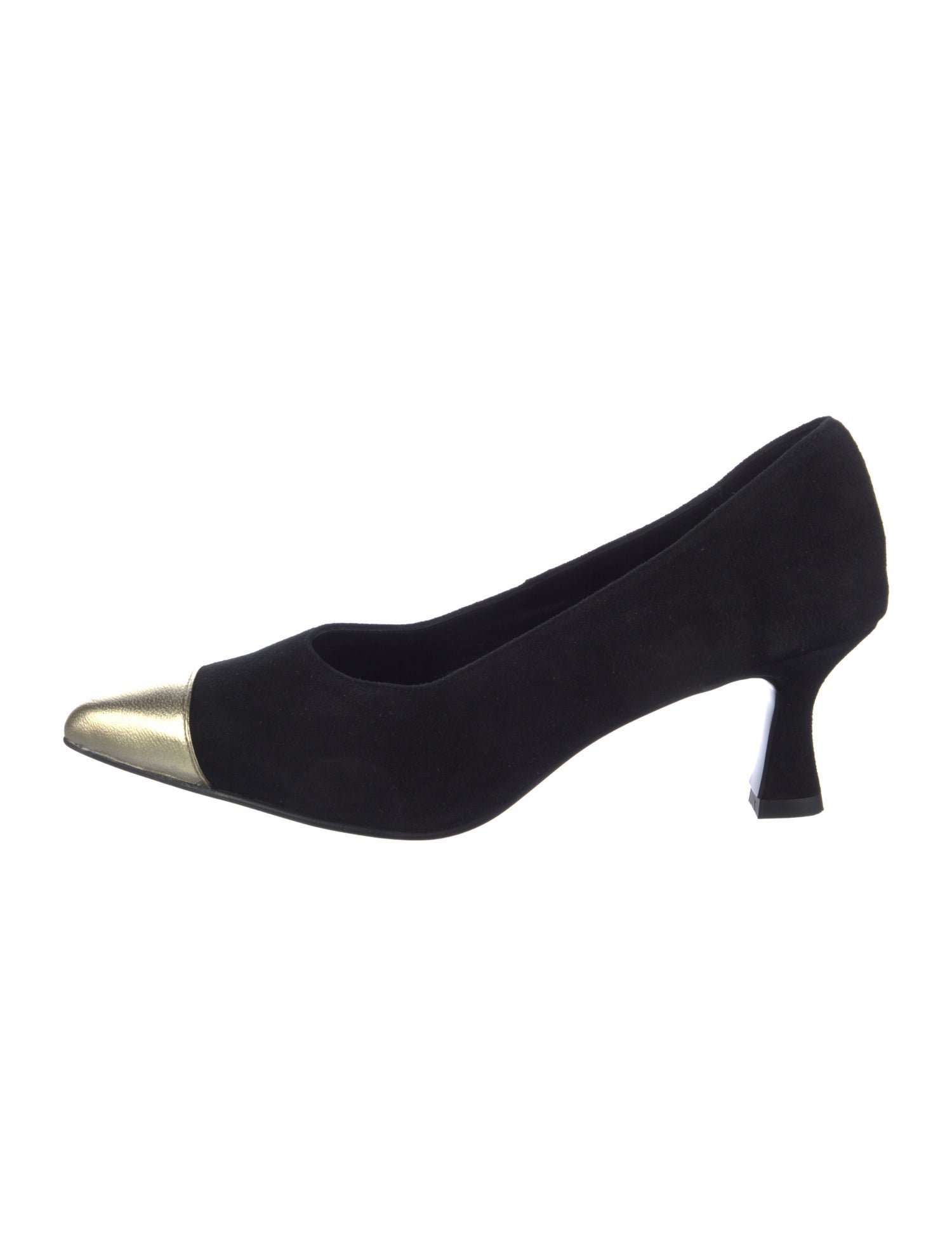 Paris 64 Suede Colorblock Pattern Pumps