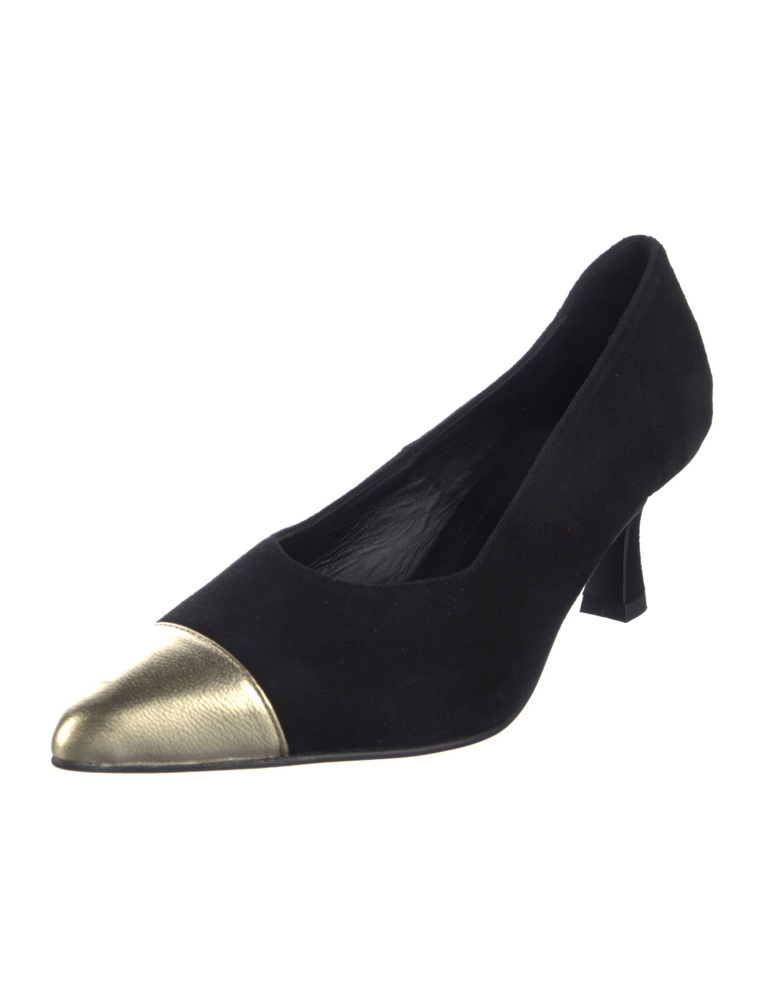 Paris 64 Suede Colorblock Pattern Pumps