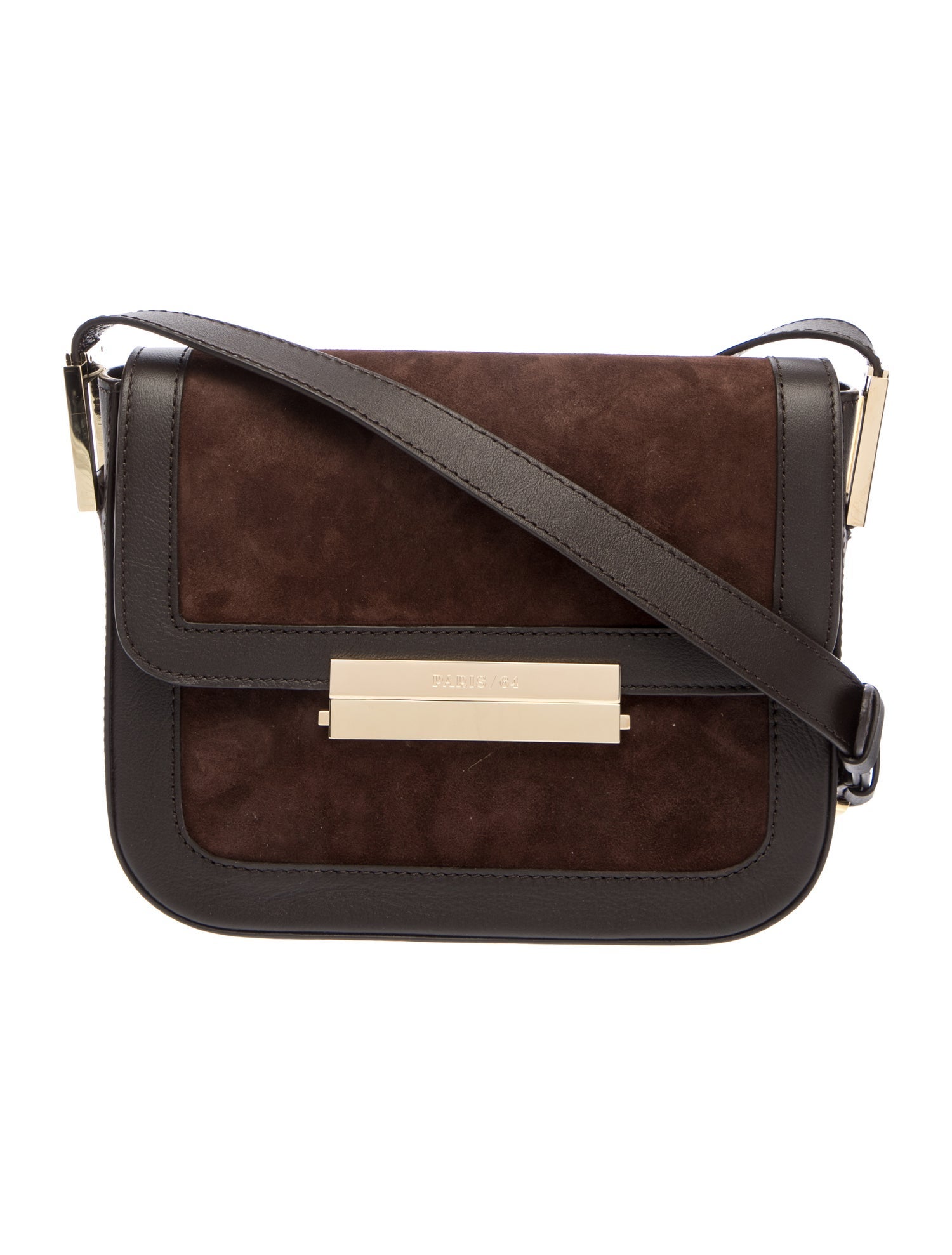 Paris 64 Suede Crossbody Bag