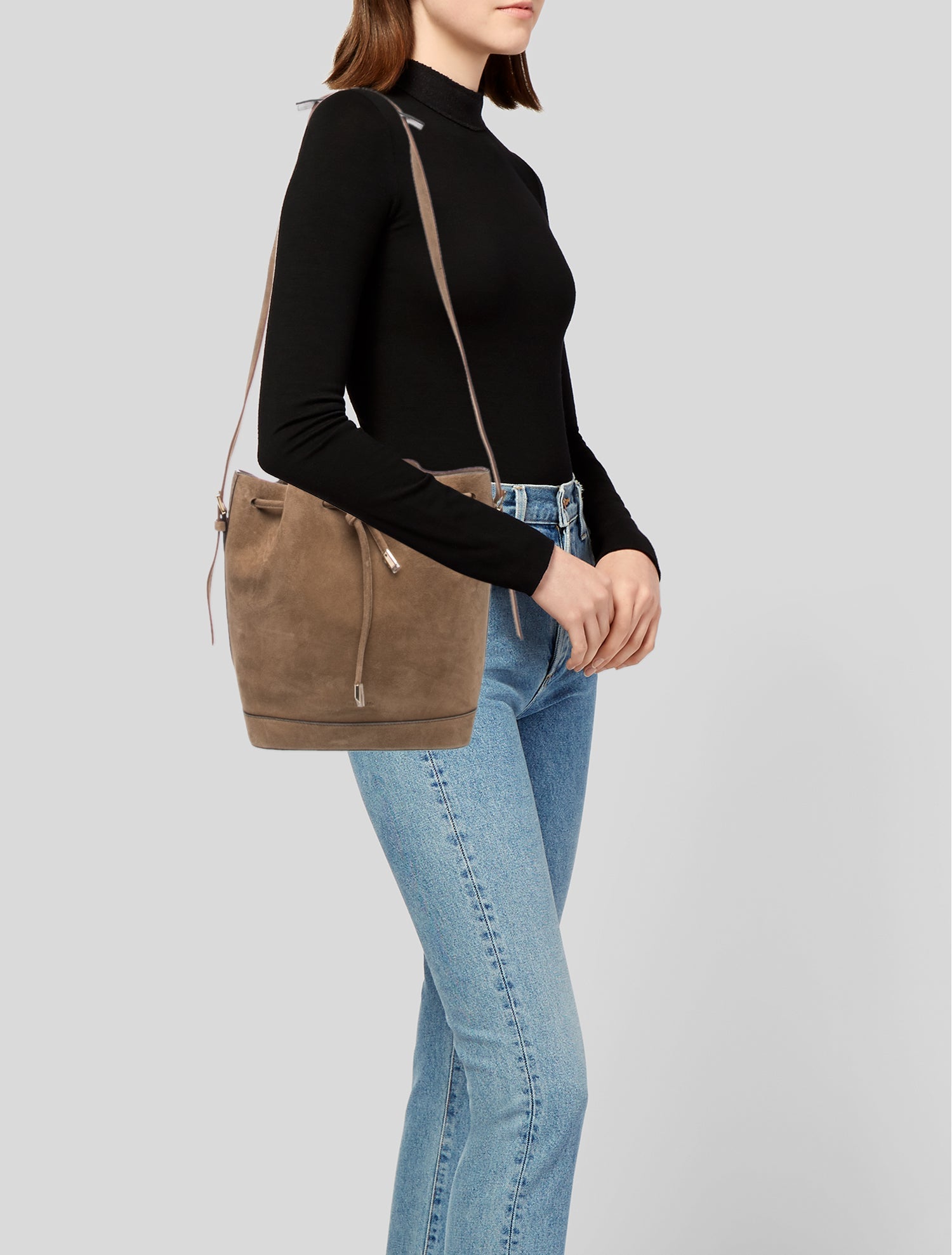 Paris 64 Suede Shoulder Bag