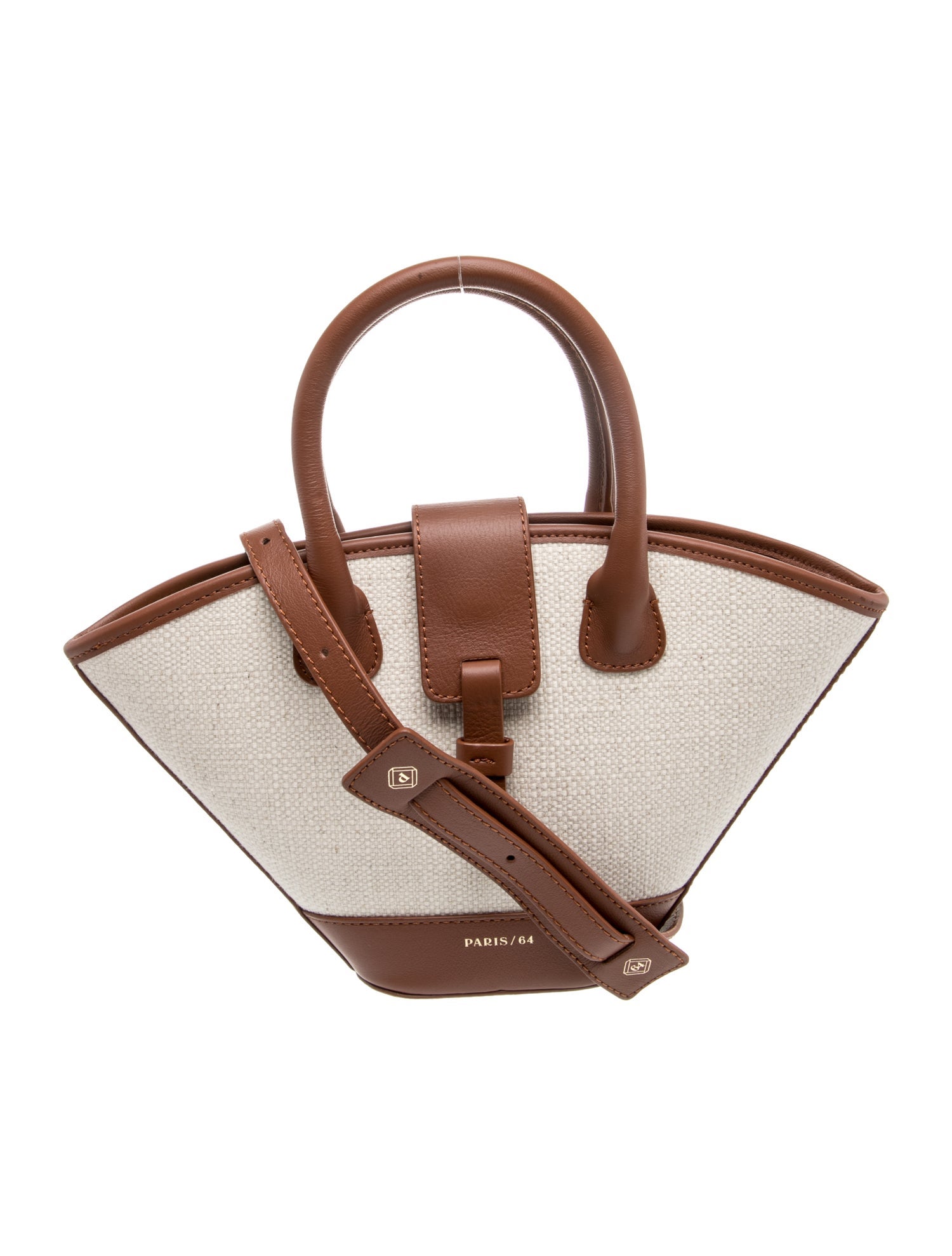 バッグ paris/64 Paris 64 Leather Top Handle Bag w/ Tags - Brown Handle Bags