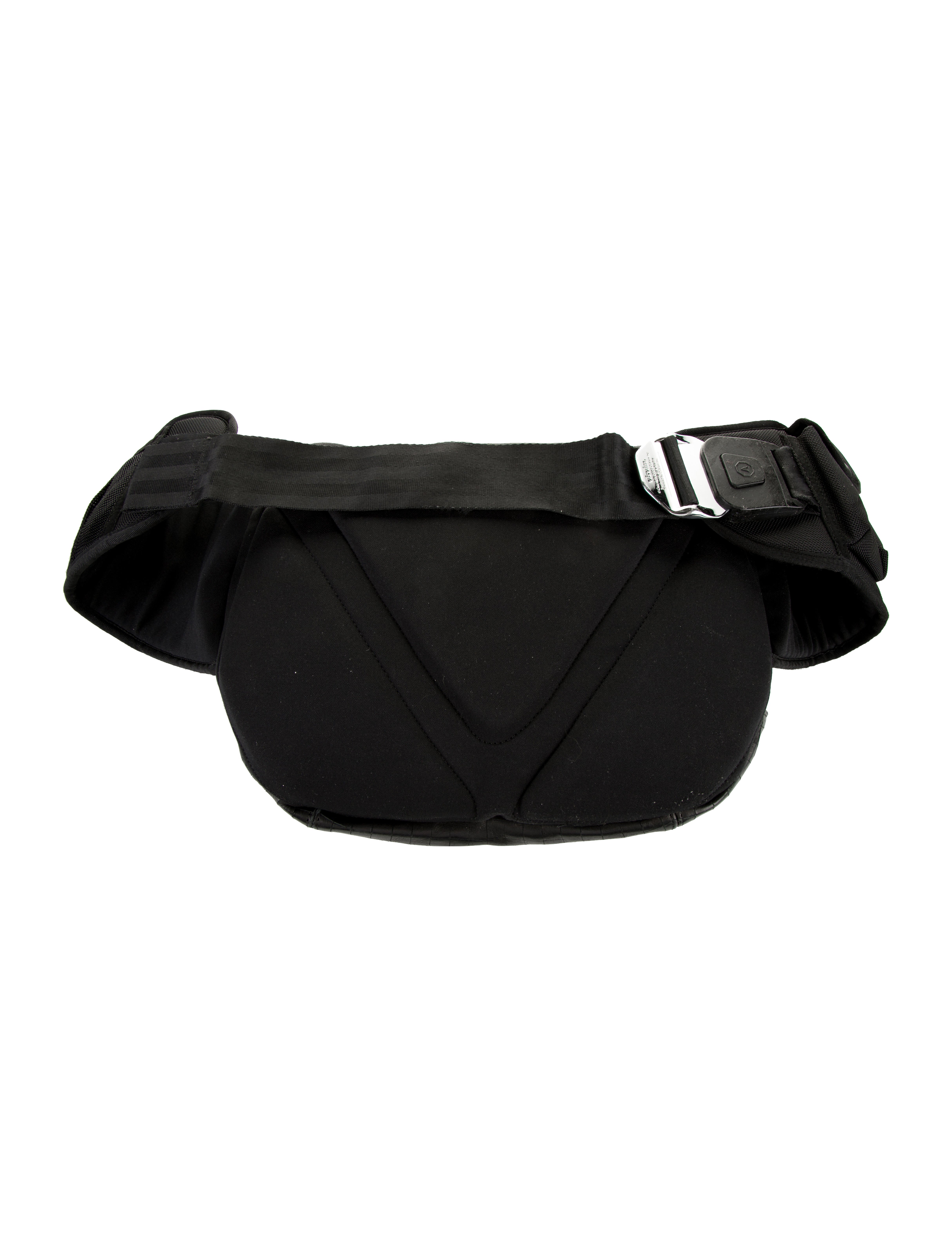 Visvim Leather Trimmed Nylon Waist Bag - Black Waist Bags, Bags