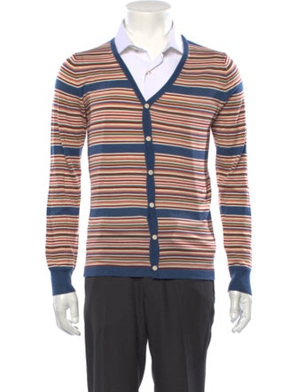 Visvim Striped V-Neck Cardigan