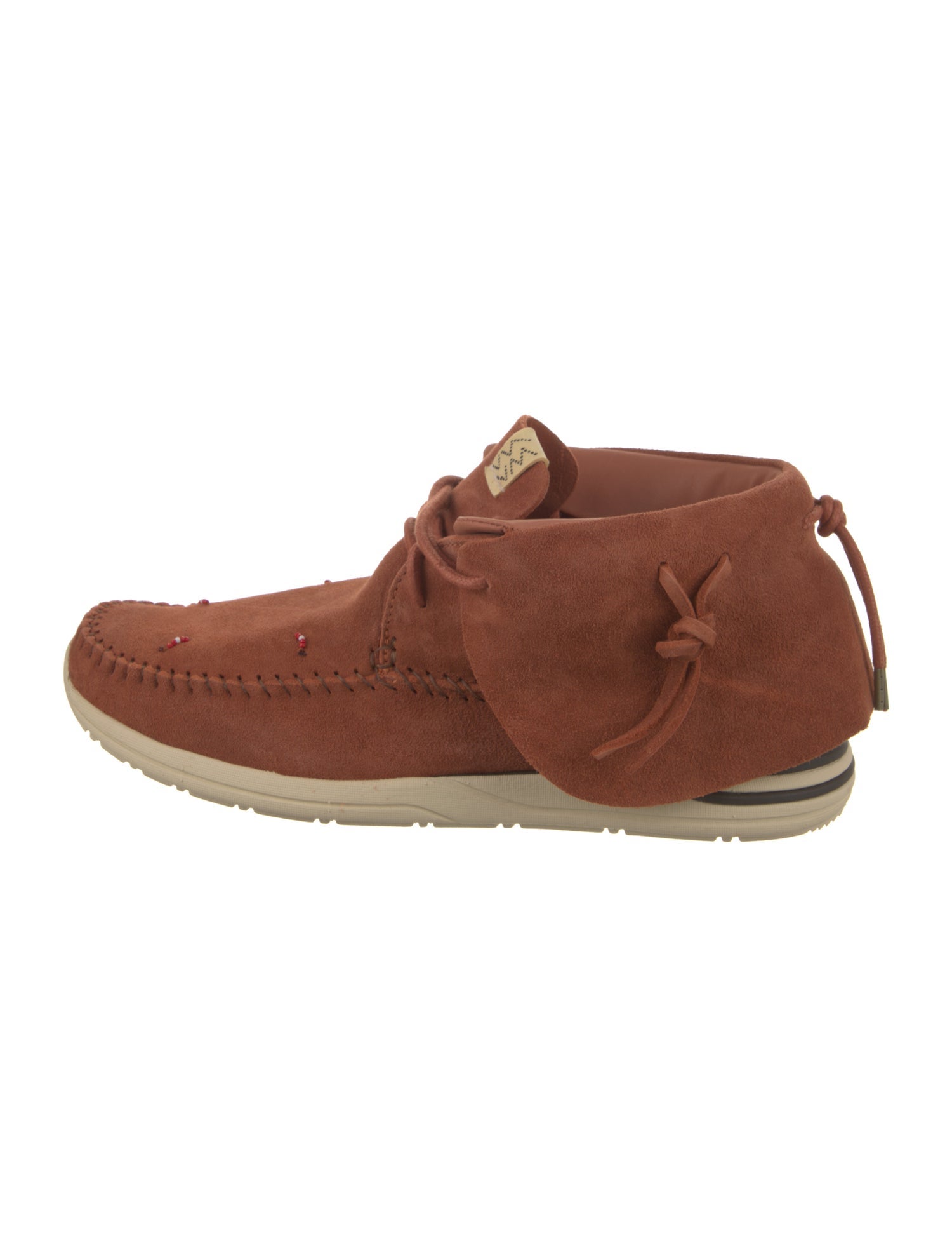 Visvim Suede Whipstitch Trim Lace-Up Boots