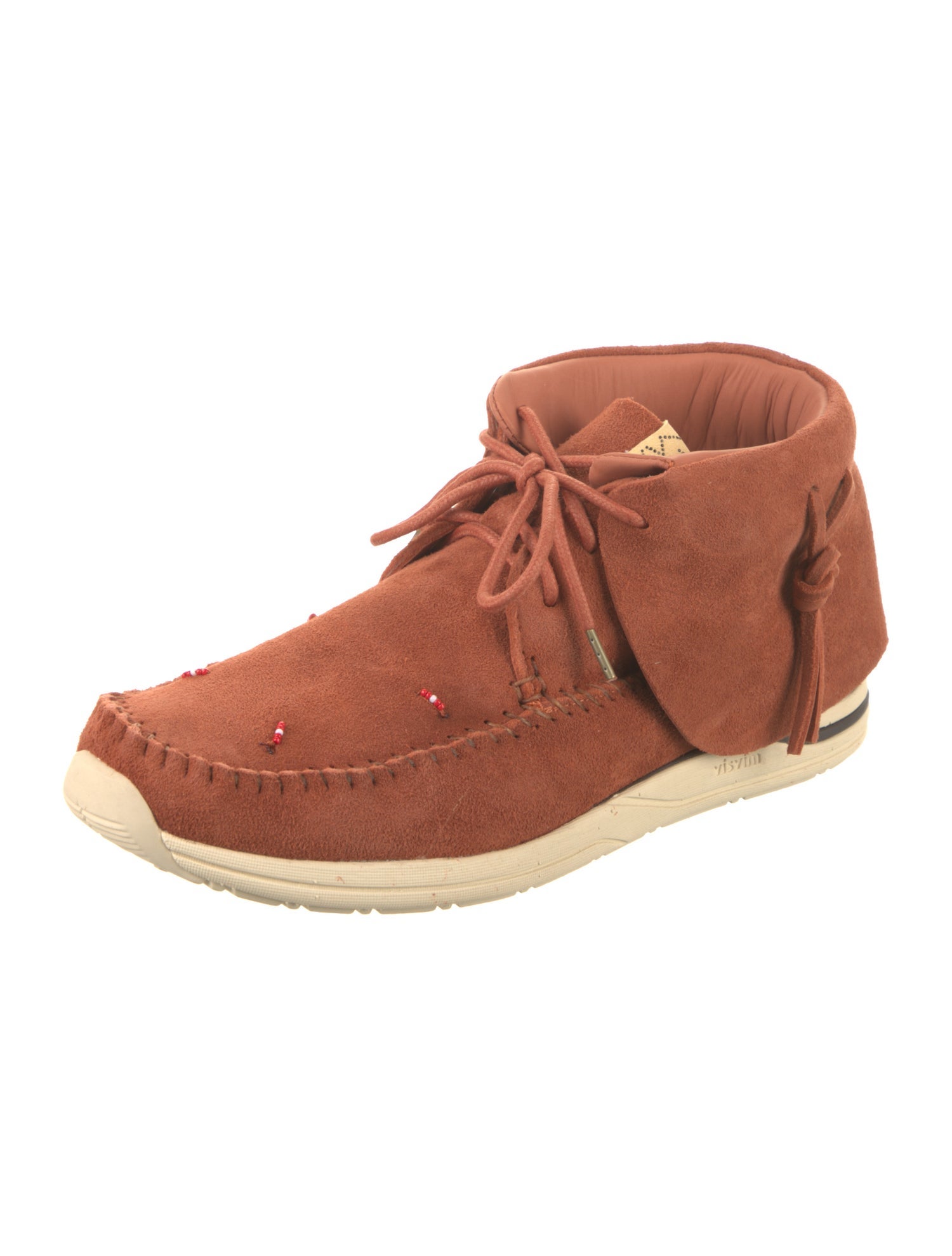 Visvim Suede Beaded Accents Lace-Up Boots