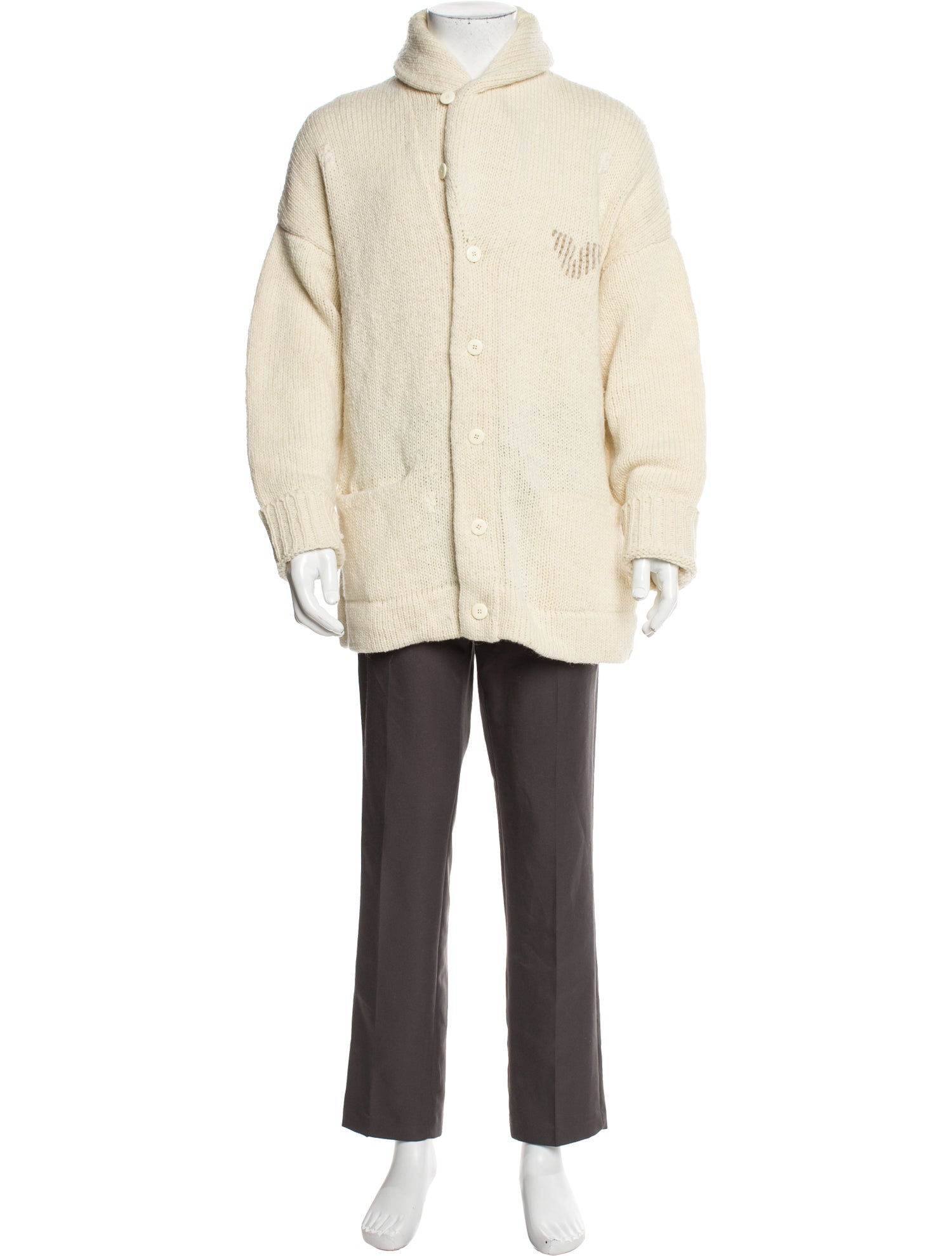 Visvim Wool Mock Neck Cardigan