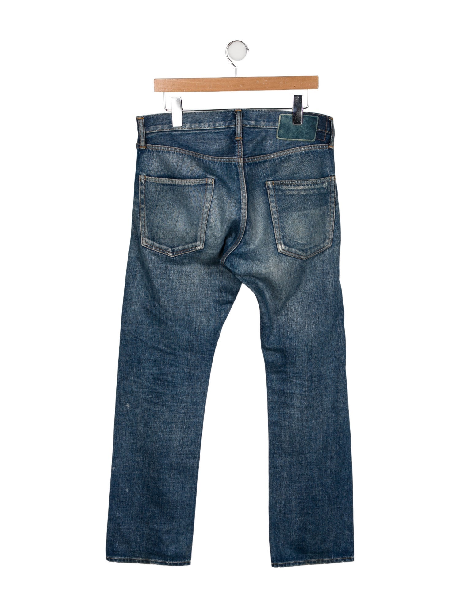 Saint Laurent D03 Straight-Leg Jeans - Blue, 10.25