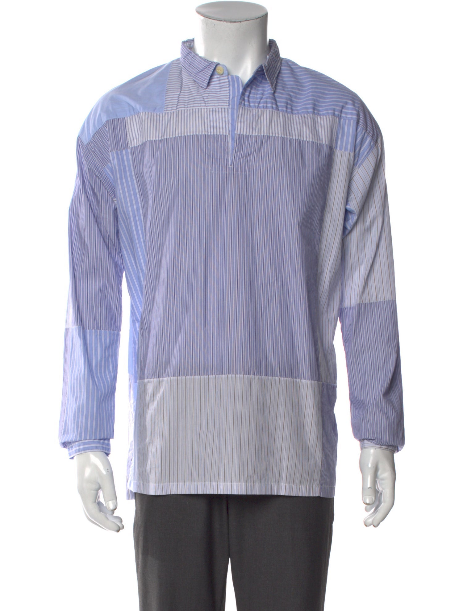 Visvim Striped Long Sleeve Tuxedo Shirt