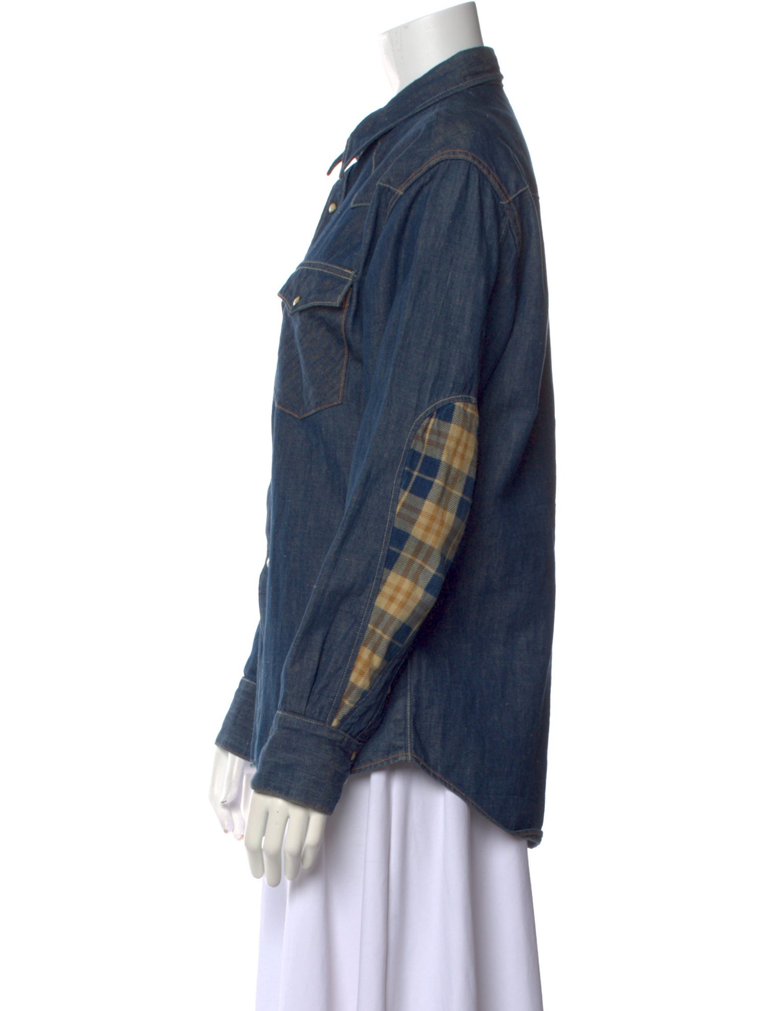 Visvim Denim Long Sleeve Button-Up Top