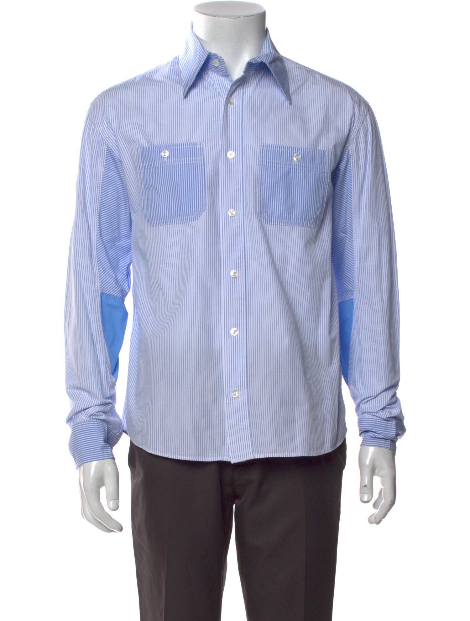 Visvim Striped Long Sleeve Dress Shirt